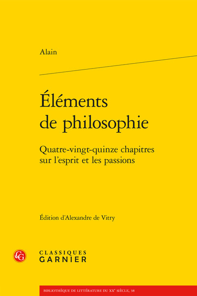 Éléments de philosophie, Quatre-vingt-quinze chapitres sur l'esprit et les passions (9782406122227-front-cover)