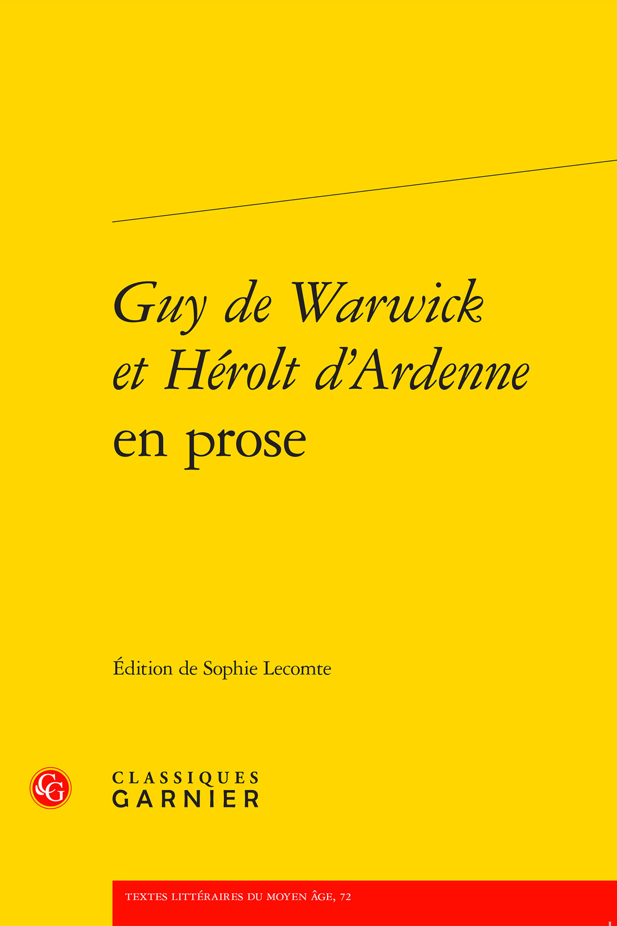 Guy de Warwick et Hérolt d'Ardenne en prose (9782406146667-front-cover)