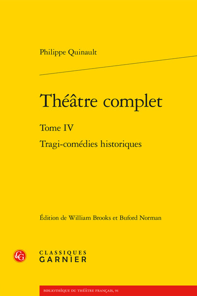 Théâtre complet, Tragi-comédies historiques (9782406129301-front-cover)
