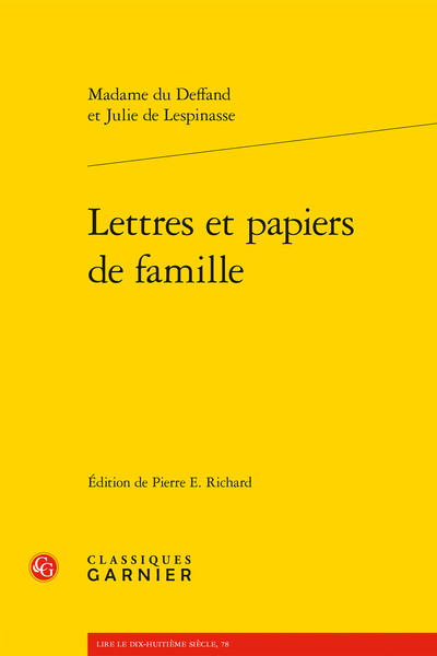 Lettres et papiers de famille (9782406137818-front-cover)