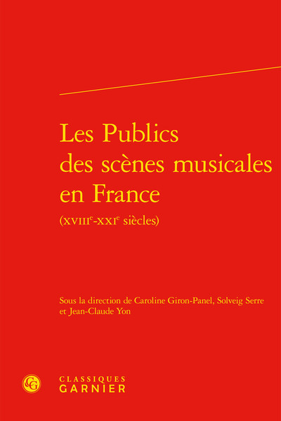 Les Publics des scènes musicales en France (9782406101116-front-cover)