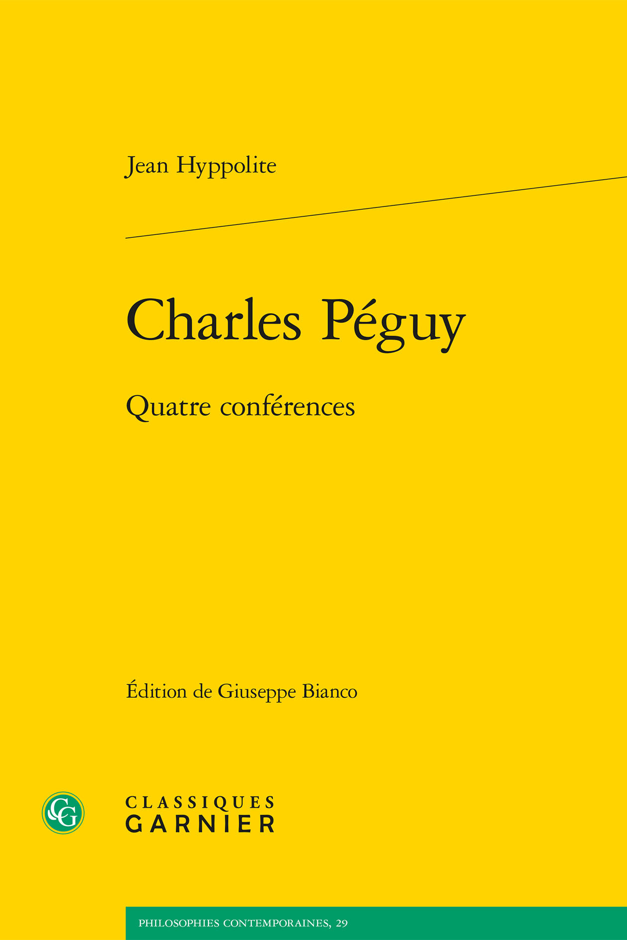 Charles Péguy, Quatre conférences (9782406160540-front-cover)