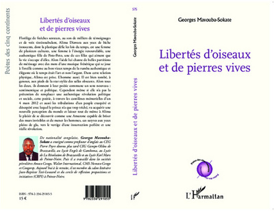 Libertés d'oiseaux et de pierres vives (9782336291055-front-cover)