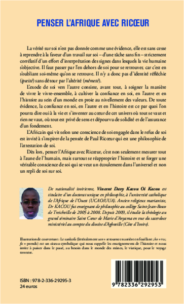 Penser l'Afrique avec Ricoeur (9782336292953-back-cover)