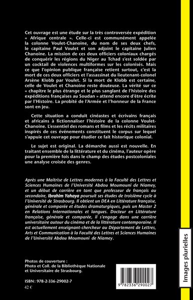 L'expédition coloniale Voulet-Chanoine dans les livres et à l'écran (9782336290027-back-cover)