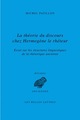 La Théorie du discours chez Hermogène le rhéteur, Essai sur les structures linguistiques de la rhétorique ancienne (9782251326719-front-cover)