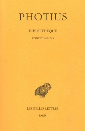 Bibliothèque. Tome VI : Codices 242-245 (9782251322254-front-cover)