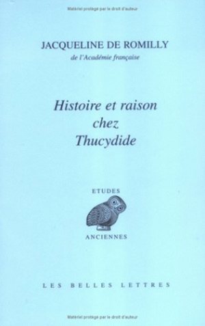 Histoire et raison chez Thucydide (9782251325637-front-cover)