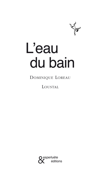 L' Eau du Bain (9782930223452-front-cover)