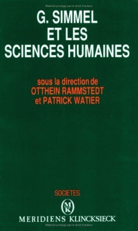 Georg Simmel et les sciences humaines (9782865632893-front-cover)