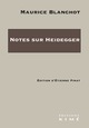 Notes sur Heidegger (9782380721072-front-cover)