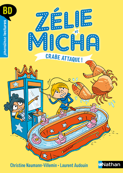 Zélie et Micha - tome 3 : Crabe attaque ! (9782092497449-front-cover)