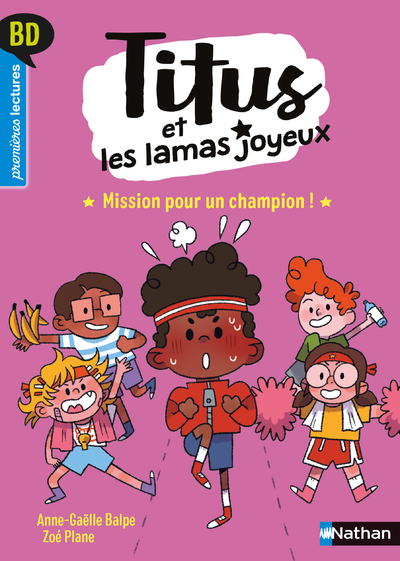 Titus et les lamas joyeux - Tome 3 Mission pour un champion ! (9782092493175-front-cover)