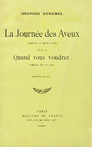 La Journée des aveux / Quand vous voudrez (9782715216723-front-cover)