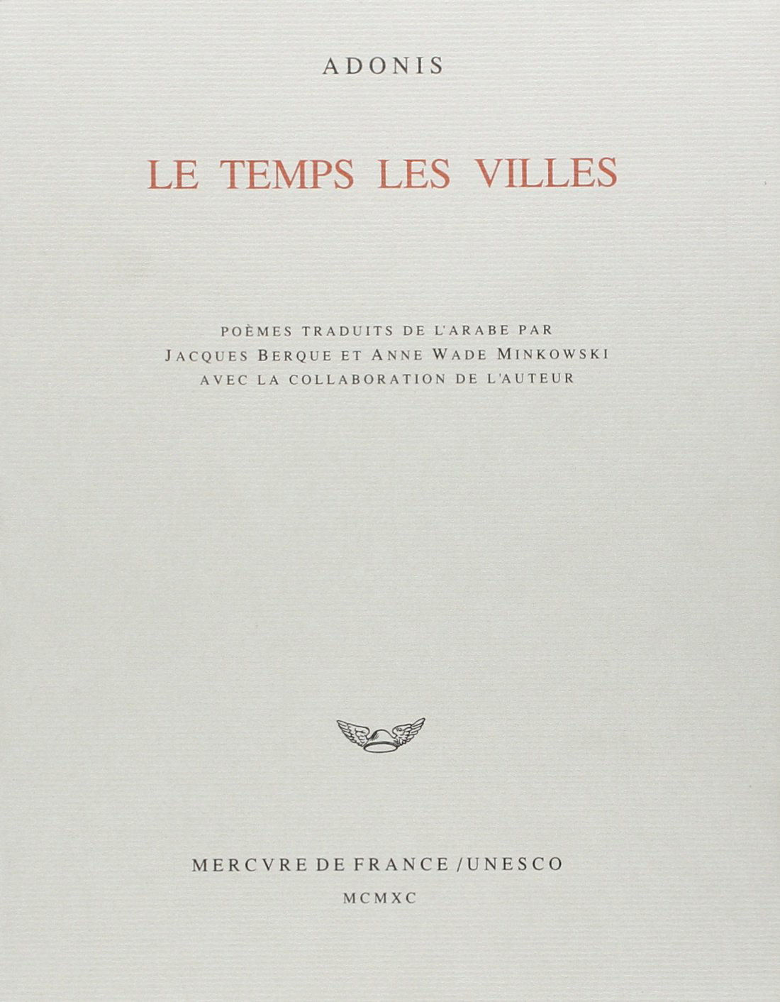 Le temps les villes (9782715216617-front-cover)