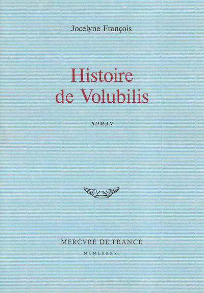 Histoire de volubilis (9782715213845-front-cover)