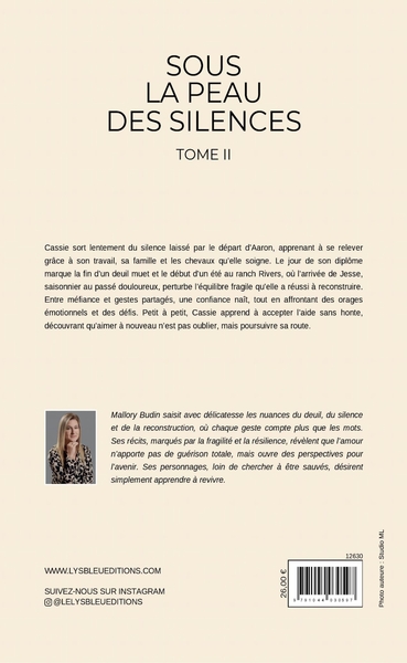 Sous la peau des silences, Tome II (9791044030597-back-cover)