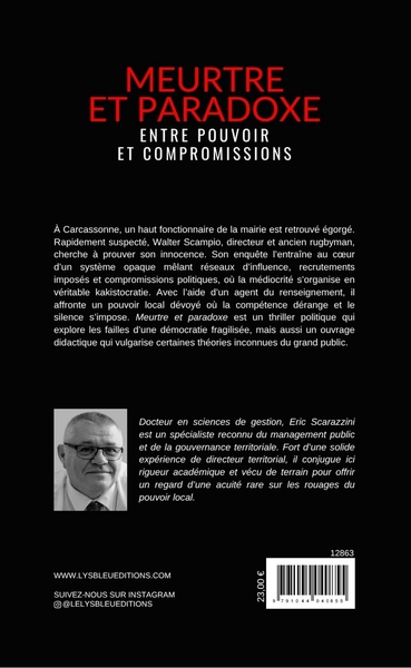 Meurtre et paradoxe, Entre pouvoir et compromissions (9791044040855-back-cover)