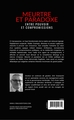 Meurtre et paradoxe, Entre pouvoir et compromissions (9791044040855-back-cover)
