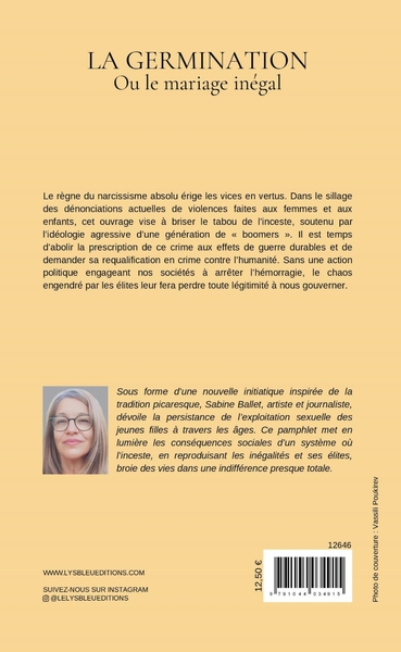 La germination - Ou le mariage inégal (9791044034915-back-cover)
