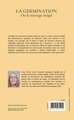 La germination - Ou le mariage inégal (9791044034915-back-cover)