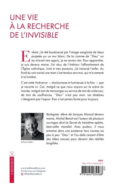 Une vie à la recherche de l'Invisible (9791044034588-back-cover)