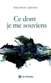 Ce dont je me souviens (9791044033383-front-cover)