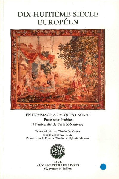 Dix-huitième siècle européen (9782878410259-front-cover)