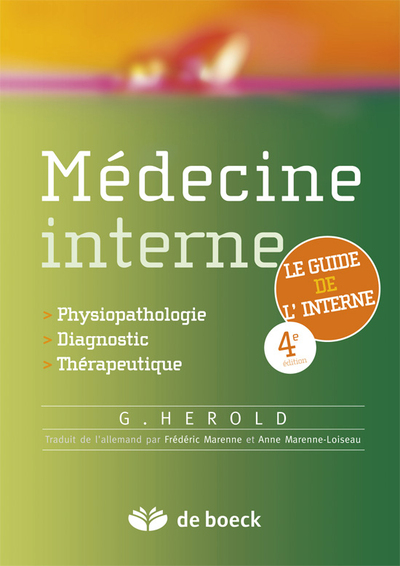 Médecine interne, Le guide de l'interne (9782804163358-front-cover)