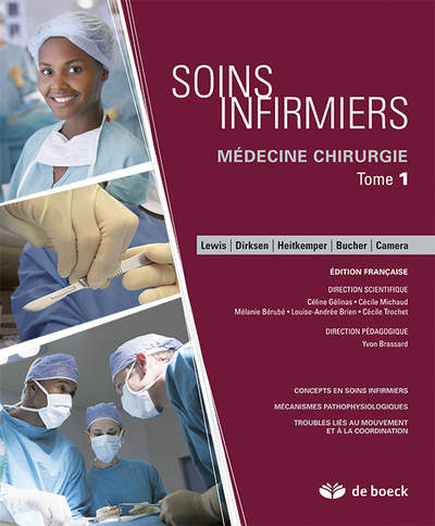 Soins infirmiers médecine - chirurgie, 3 tomes + guide + cahier (9782804166236-front-cover)