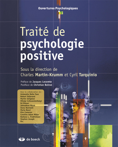 Traité de psychologie positive, Fondements théoriques et implications pratiques (9782804166144-front-cover)