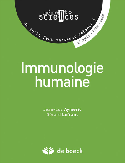 Immunologie humaine (9782804119102-front-cover)