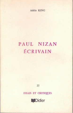 Paul Nizan, écrivain (9782864604815-front-cover)