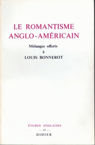 Le Romantisme anglo-américain (9782864604426-front-cover)