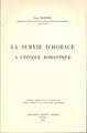 La Survie d'Horace à l'époque romantique (9782864605720-front-cover)