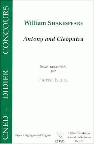 William shakespeare, antony and cleopatra (9782864603948-front-cover)