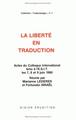 La Liberté en traduction (9782864601753-front-cover)