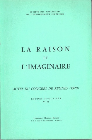 La Raison et l'imaginaire (9782864604471-front-cover)