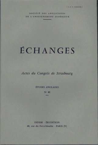 Échanges (9782864600060-front-cover)