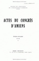 Actes du Congrès d'Amiens (9782864601104-front-cover)