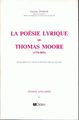 La Poésie lyrique de Thomas Moore (1779-1852) (9782864604587-front-cover)