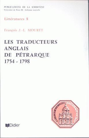 Les Traducteurs anglais de Pétrarque (9782864605386-front-cover)