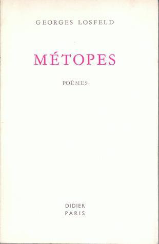 Métopes (poèmes) (9782864605676-front-cover)