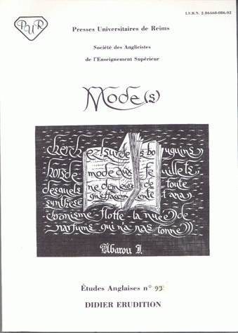 S Mode(s) (9782864600862-front-cover)