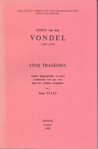 Joost van den Vondel (1587-1679), Cinq Tragédies (9782864605775-front-cover)