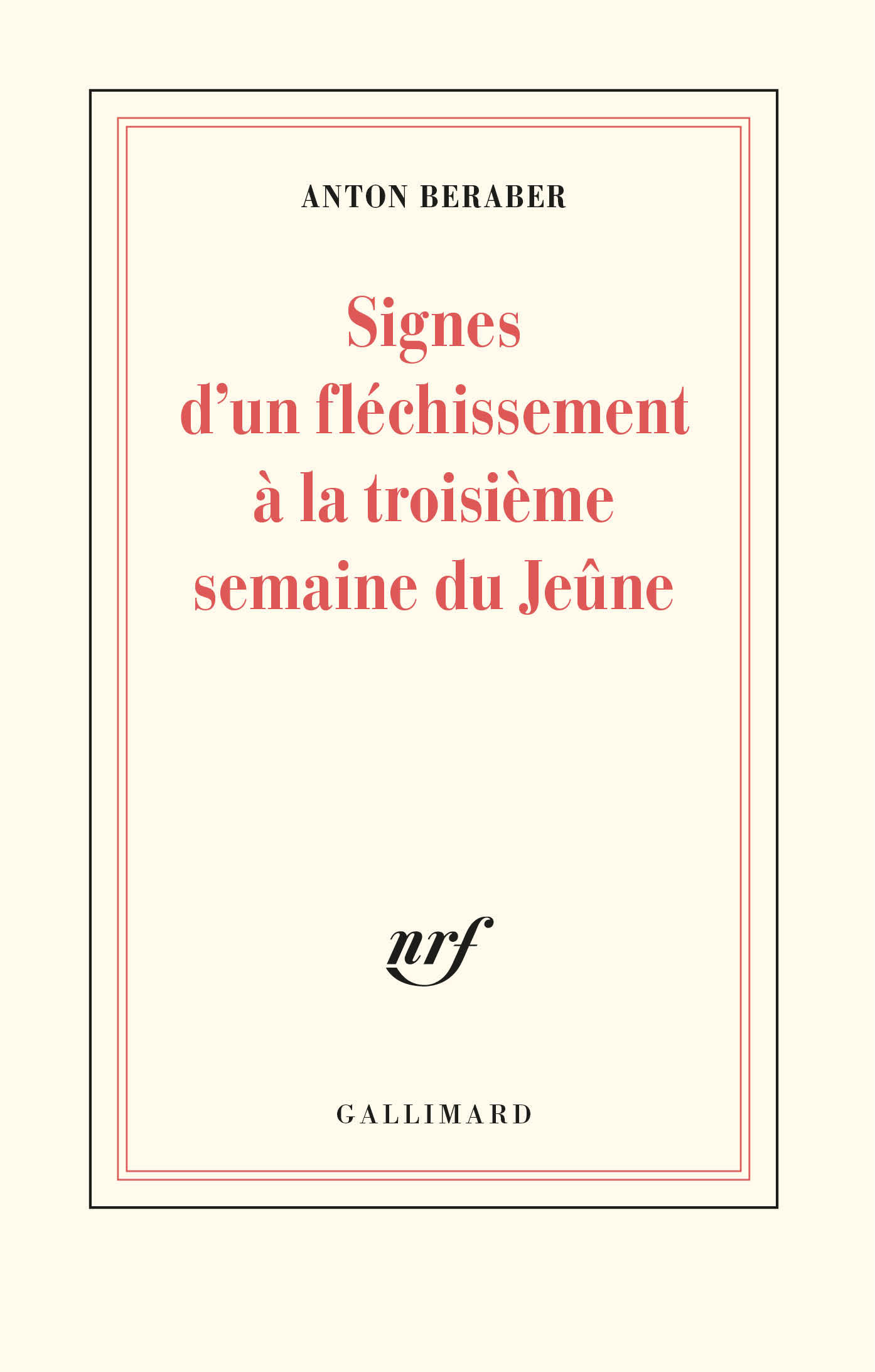 Signes d'un fléchissement à la troisième semaine du Jeûne (9782072900785-front-cover)