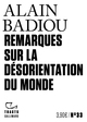 Remarques sur la désorientation du monde (9782072974168-front-cover)