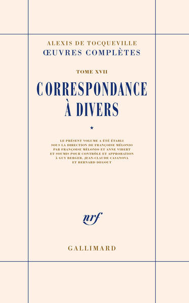 Correspondance à divers, CORRESPONDANCE A DIVERS (9782072926372-front-cover)