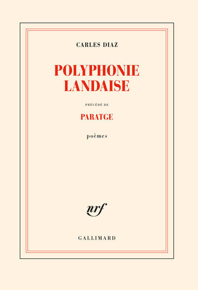 Polyphonie landaise précédé de Paratge (9782072972508-front-cover)