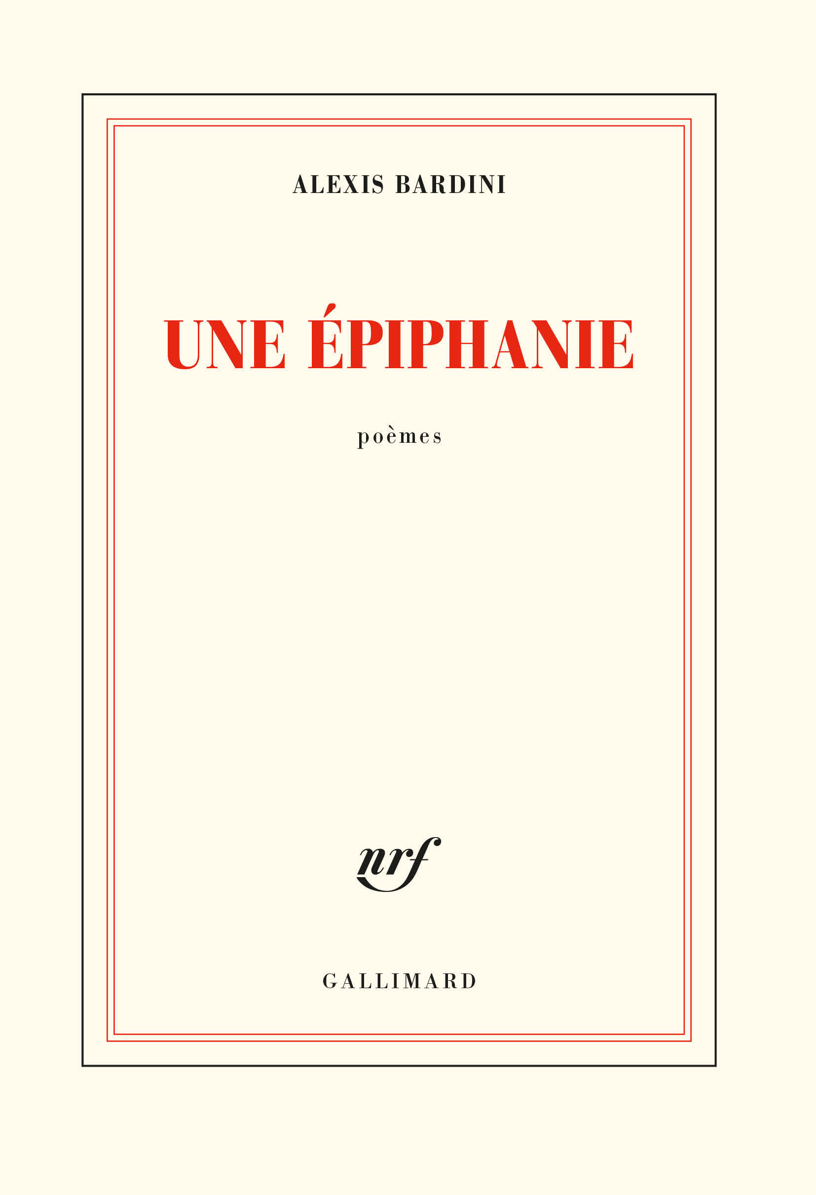 Une épiphanie (9782072915529-front-cover)
